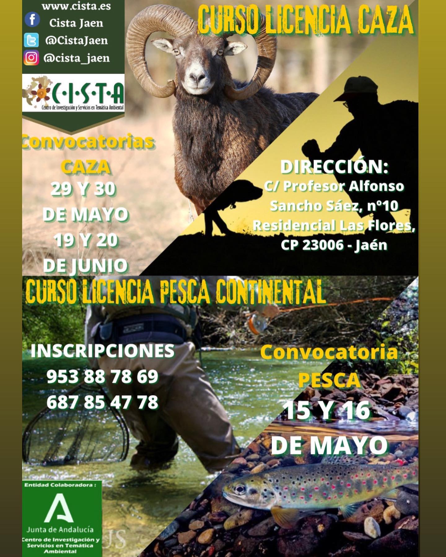 Nuevas Convocatoria Licencia de Caza y Pesca Continental CISTA Centro de Investigación y